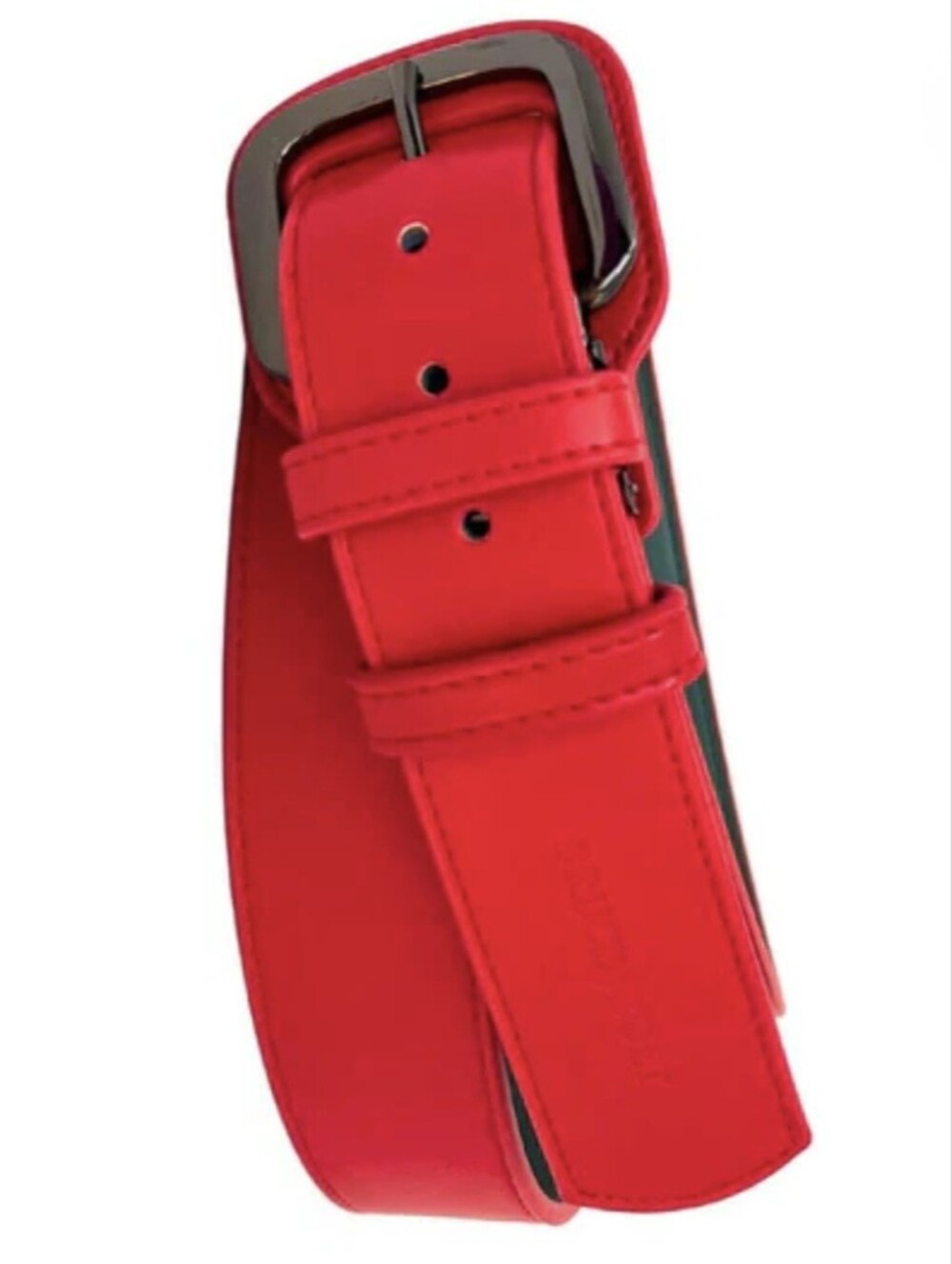 Bruce Bolt Youth Baseball Belt Red Altered Trimmed Fits Waist 20 - 22 Inches